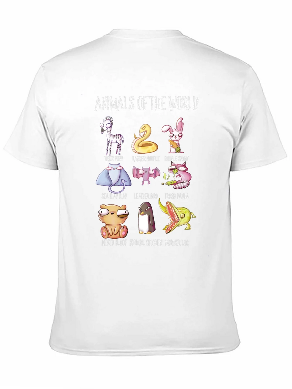 Animals of the World T-Shirt Funny Graphic Tee product image 2