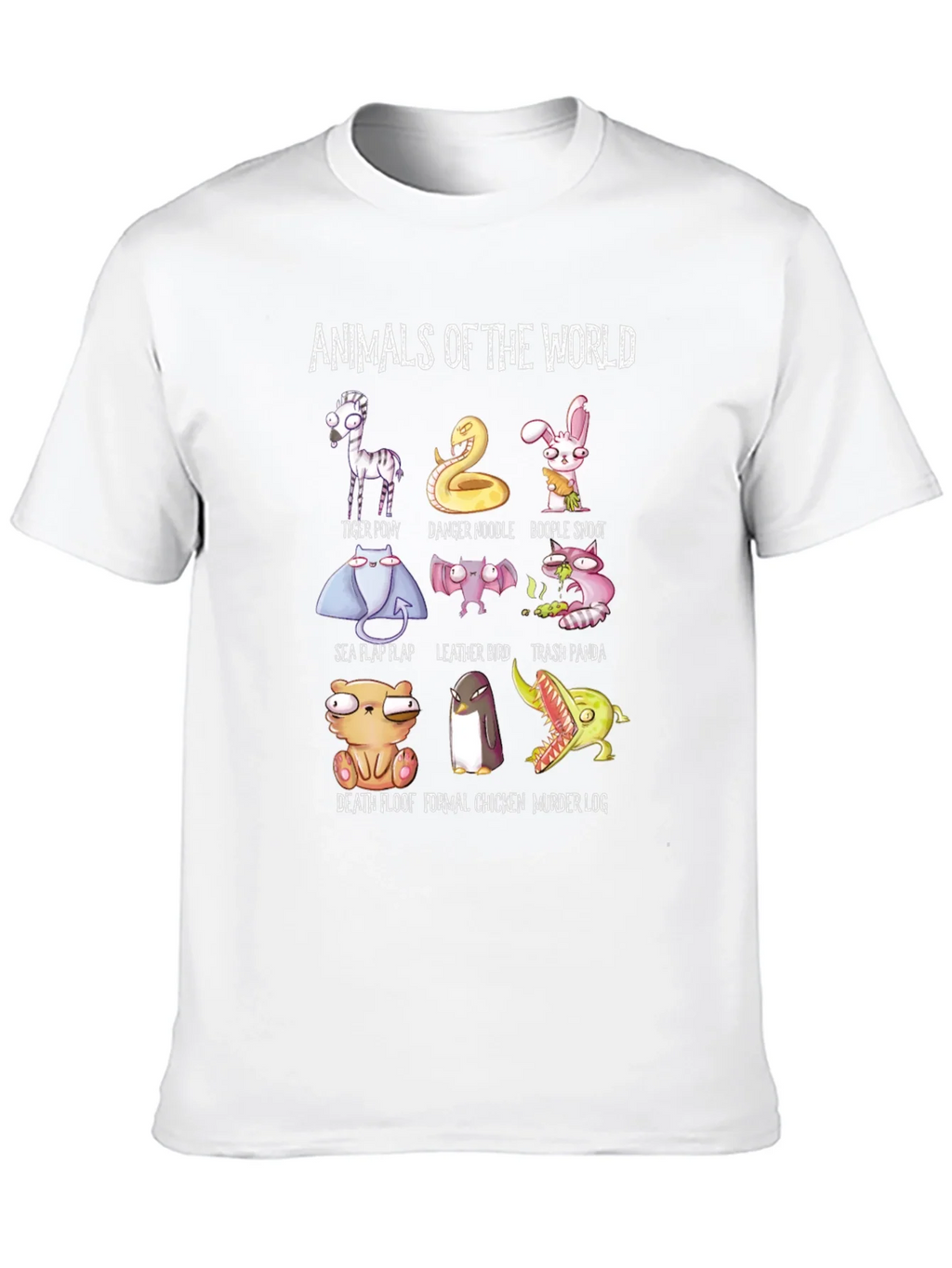 Animals of the World T-Shirt Funny Graphic Tee product image 12
