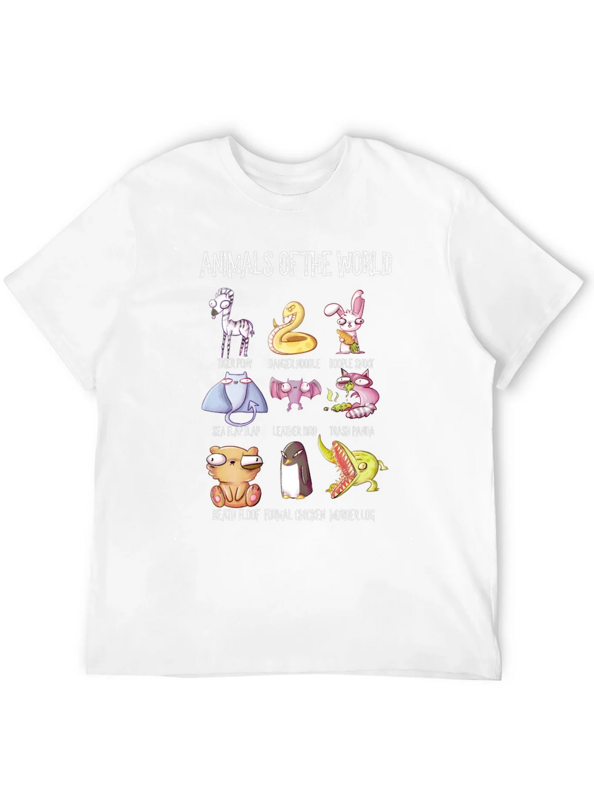 Animals of the World T-Shirt Funny Graphic Tee product image 3