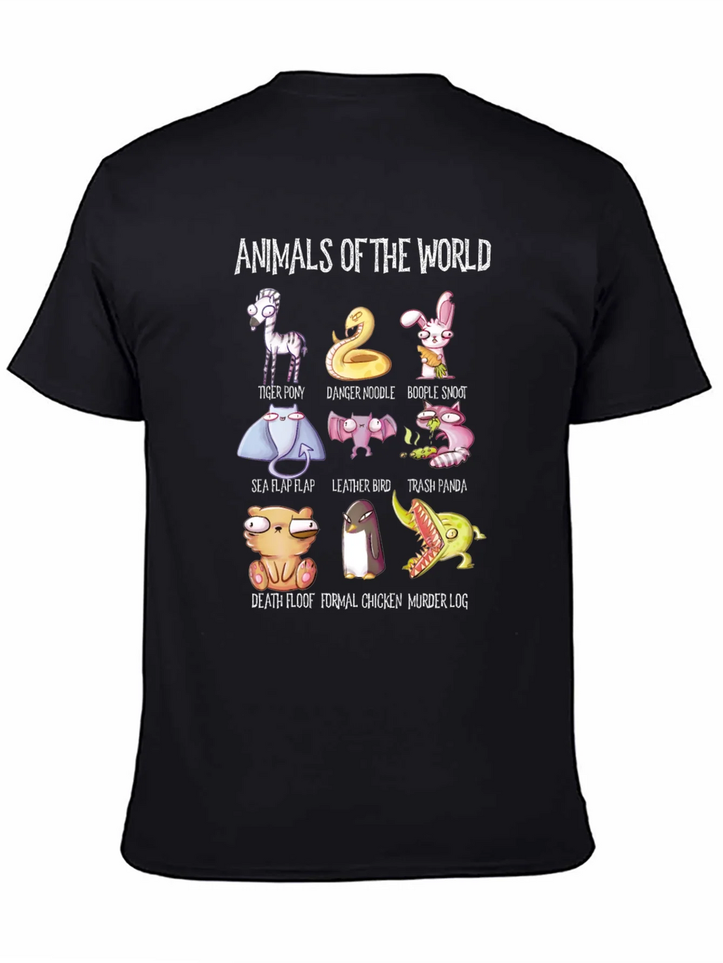 Animals of the World T-Shirt Funny Graphic Tee product image 7