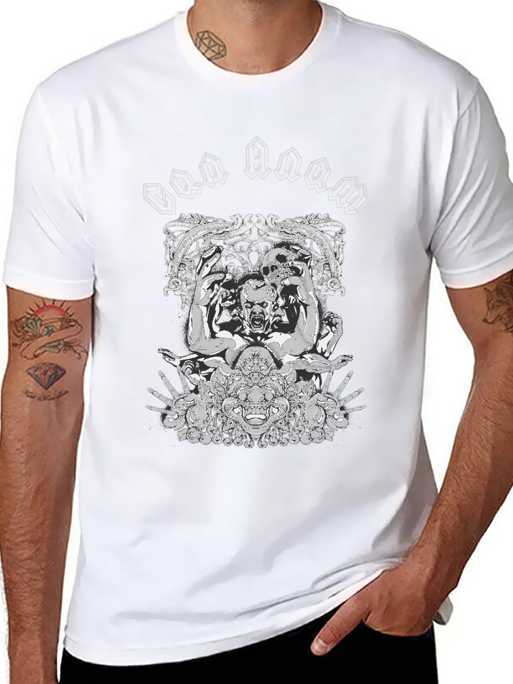 God Doom Graphic Print Black T-Shirt product image 10