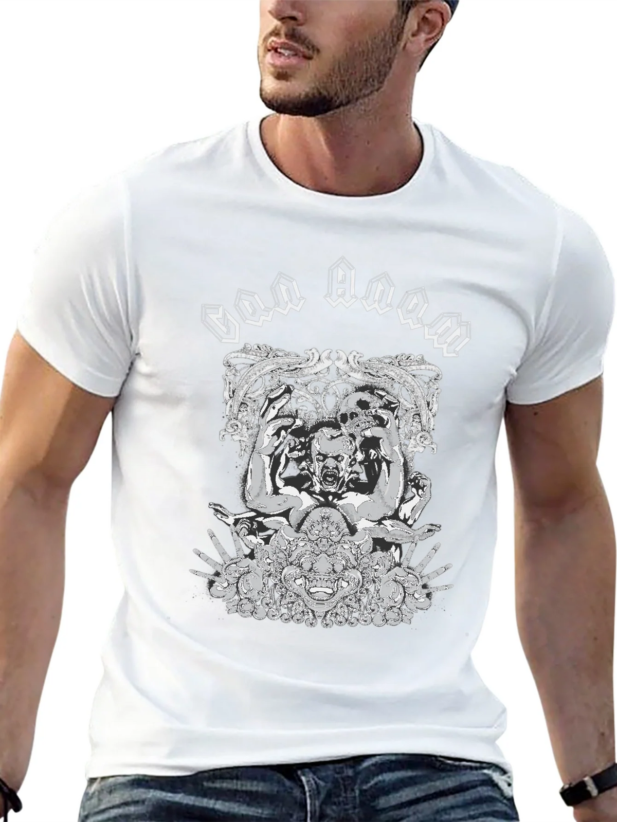 God Doom Graphic Print Black T-Shirt product image 4