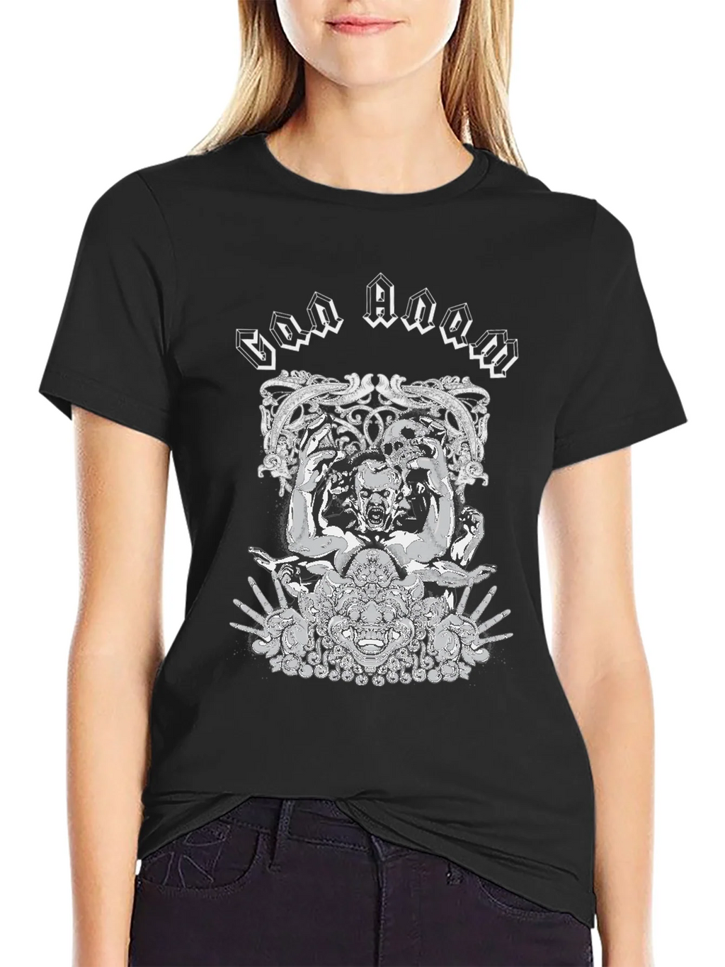 God Doom Graphic Print Black T-Shirt product image 5