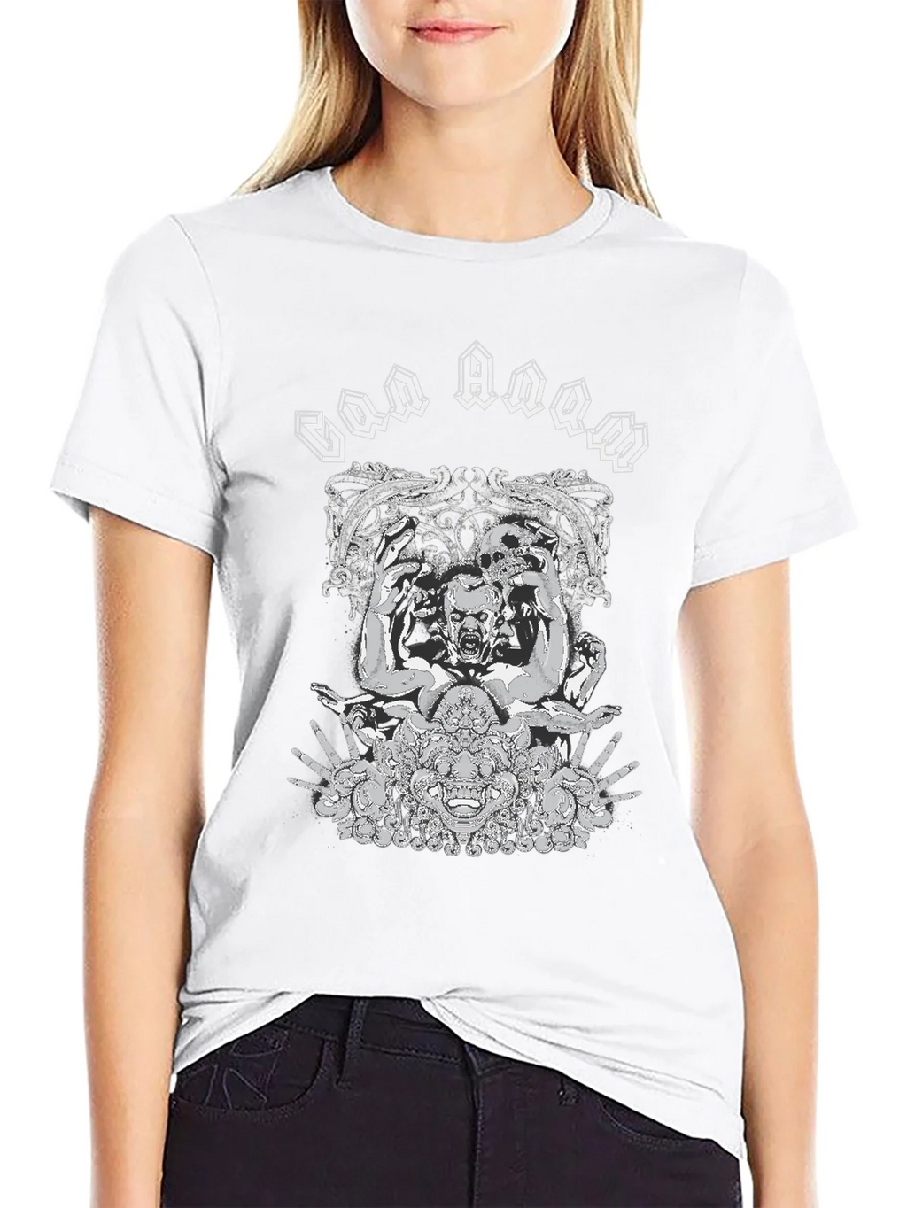 God Doom Graphic Print Black T-Shirt product image 11