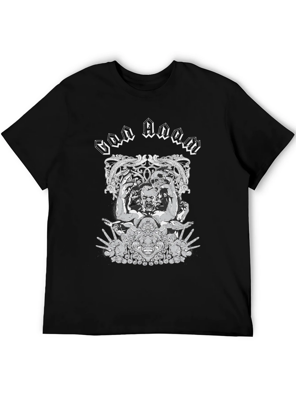 God Doom Graphic Print Black T-Shirt product image 8
