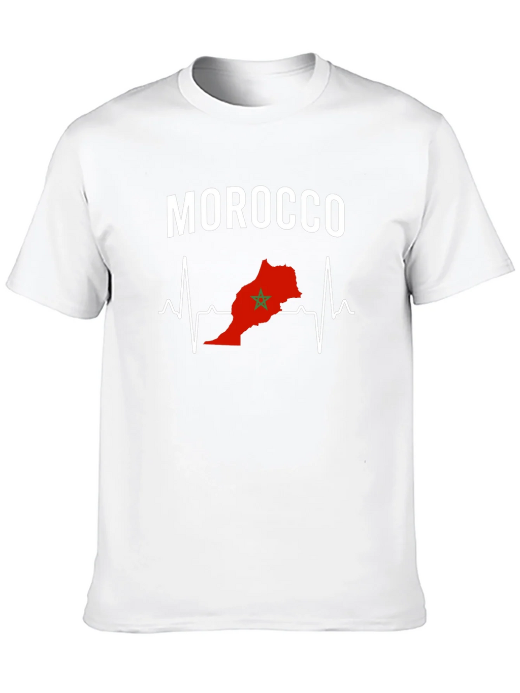 Morocco Heartbeat T-Shirt - Country Pride Graphic Tee product image 3