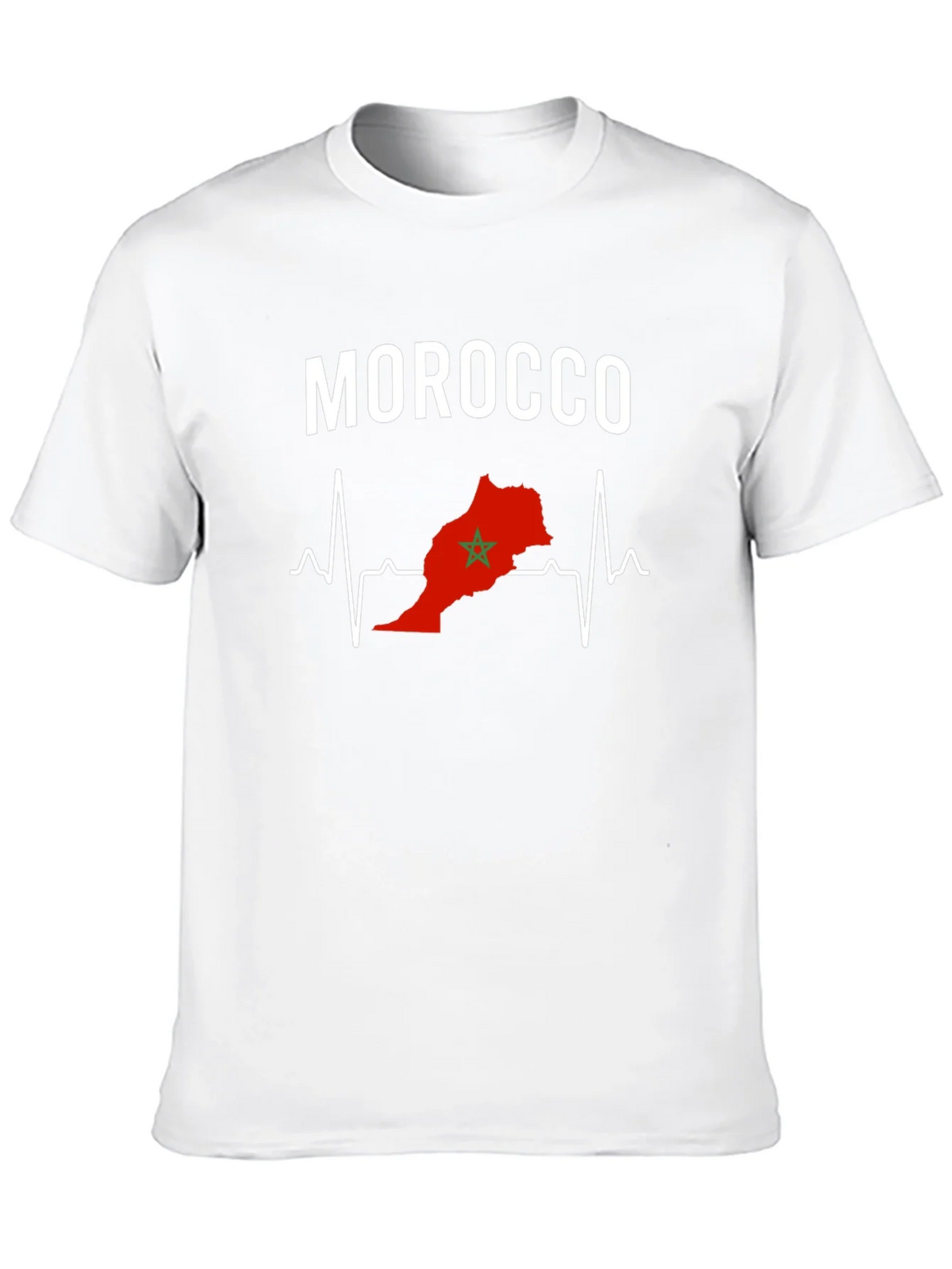 Morocco Heartbeat T-Shirt - Country Pride Graphic Tee product image 3