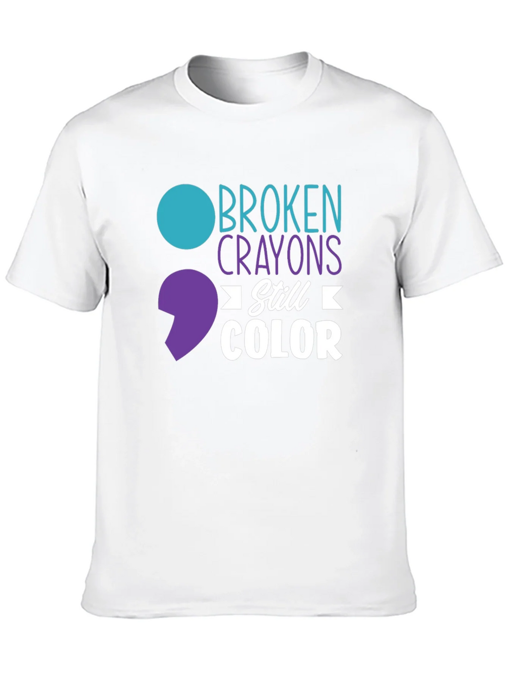 Broken Crayons Still Color T-Shirt - Mental Health Awareness product image 12