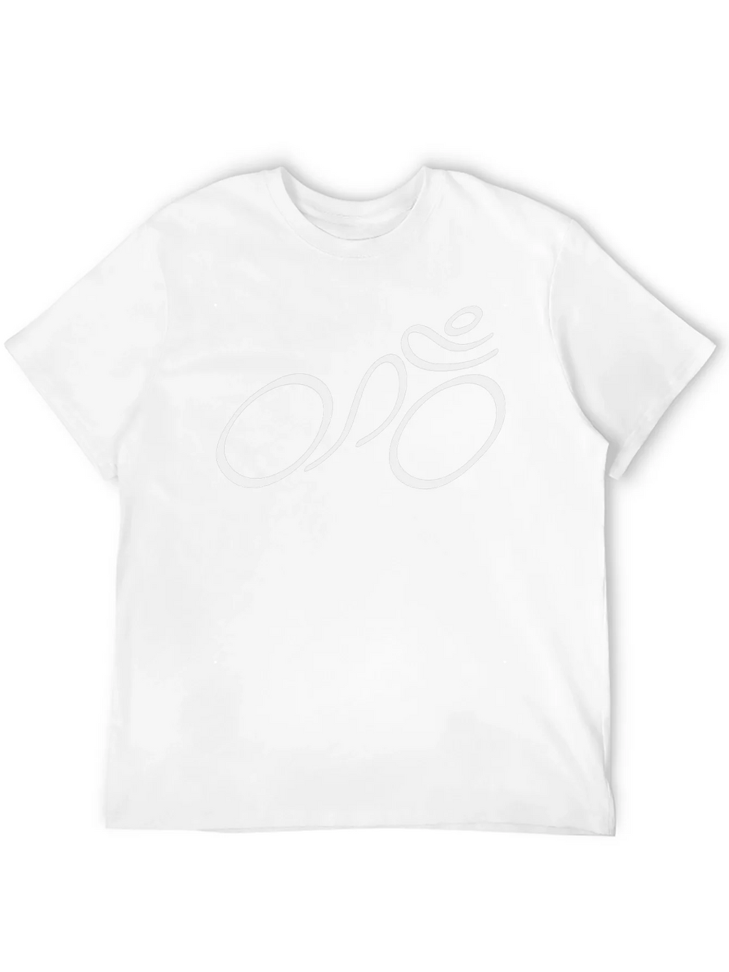 Stylish Black T-Shirt with Minimalist Bike Graphic product image 3