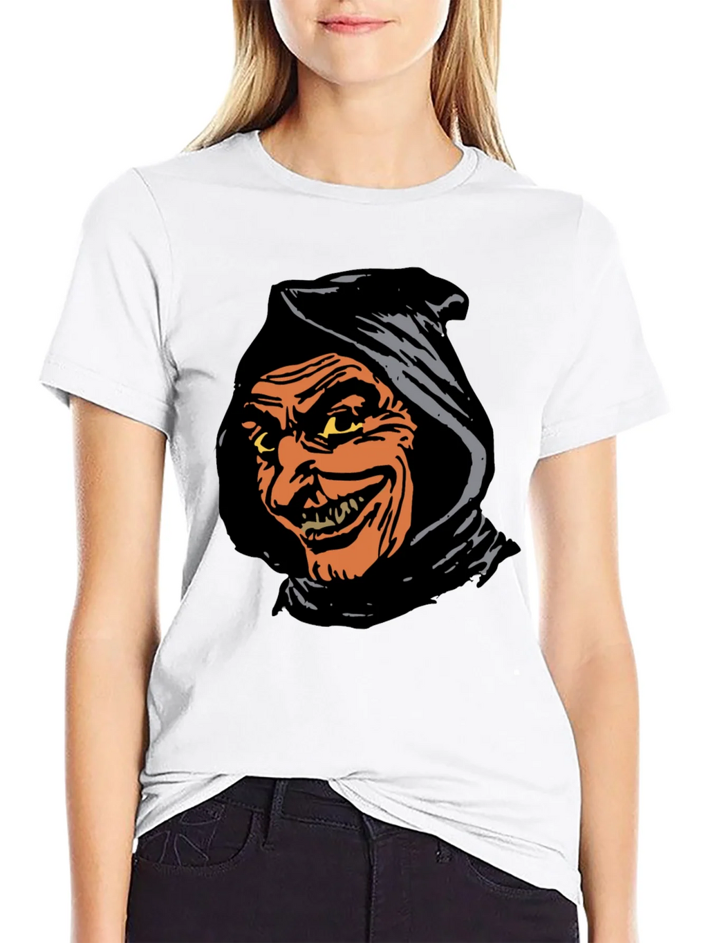 Spooky Grim Reaper Graphic Tee - Black T-Shirt product image 11