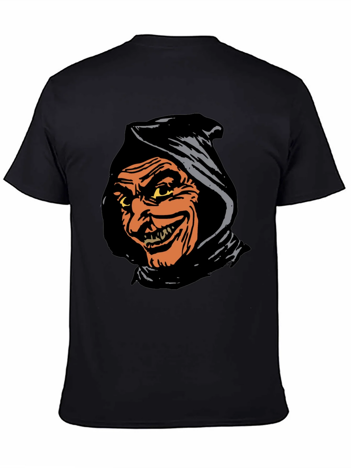 Spooky Grim Reaper Graphic Tee - Black T-Shirt product image 7