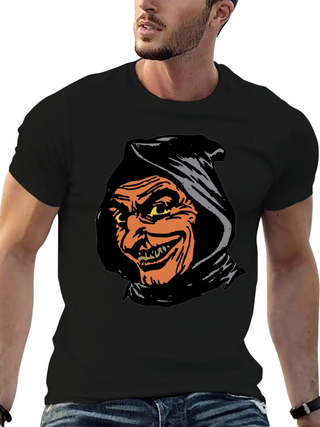 Spooky Grim Reaper Graphic Tee - Black T-Shirt product image 9