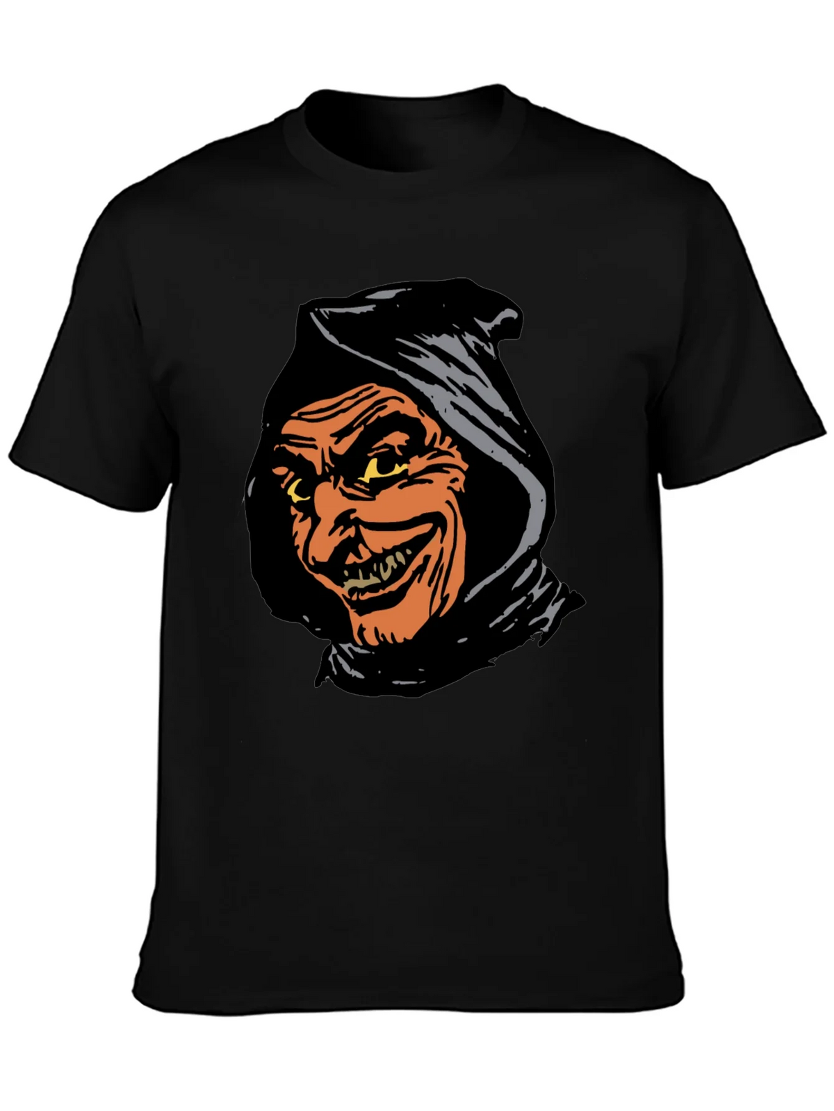 Spooky Grim Reaper Graphic Tee - Black T-Shirt product image 6