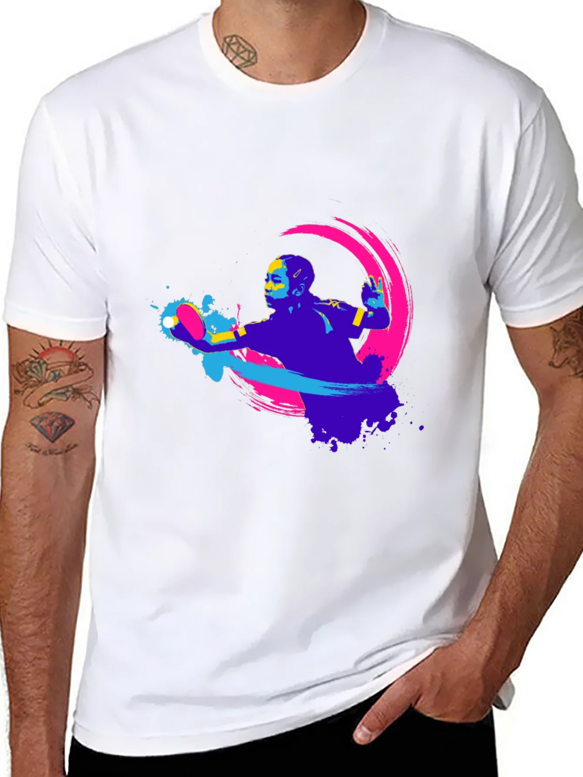 Modern Graphic Tee - Table Tennis Design product image 6