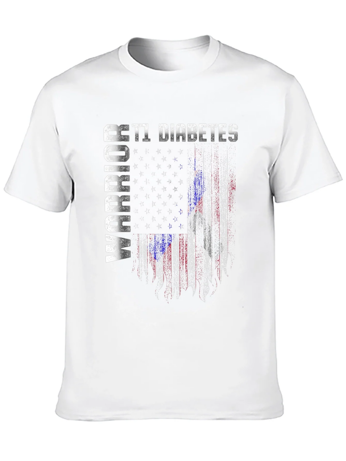 T1 Diabetes Warrior Flag Graphic Tee product image 12