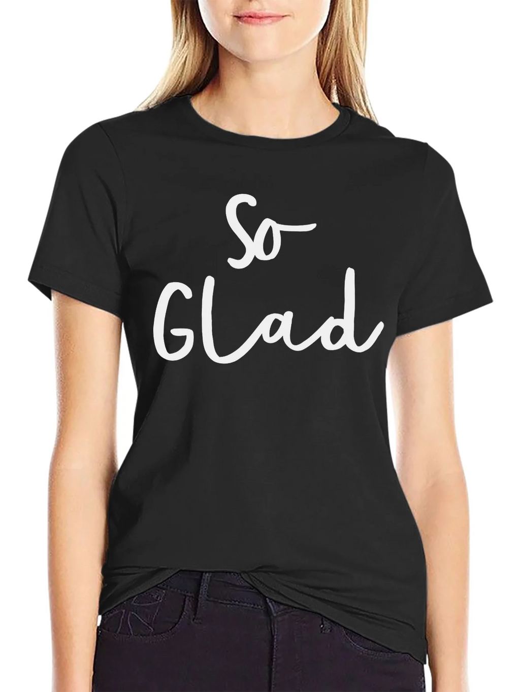 So Glad Graphic Tee - Black Short Sleeve product image 5