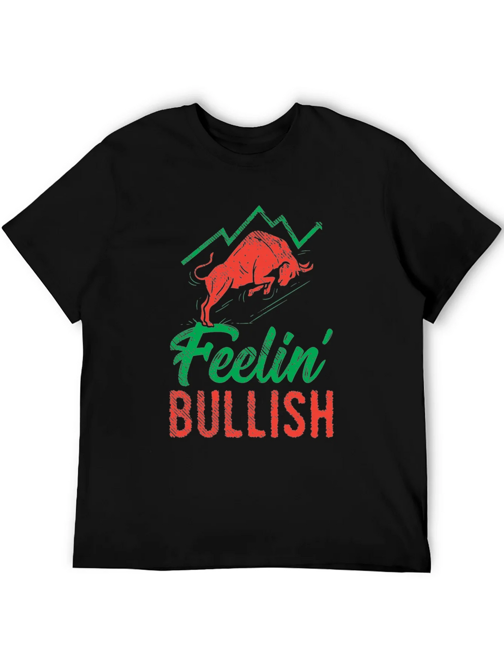 Feelin Bullish Graphic T-Shirt - Stock Market Apparel product image 5