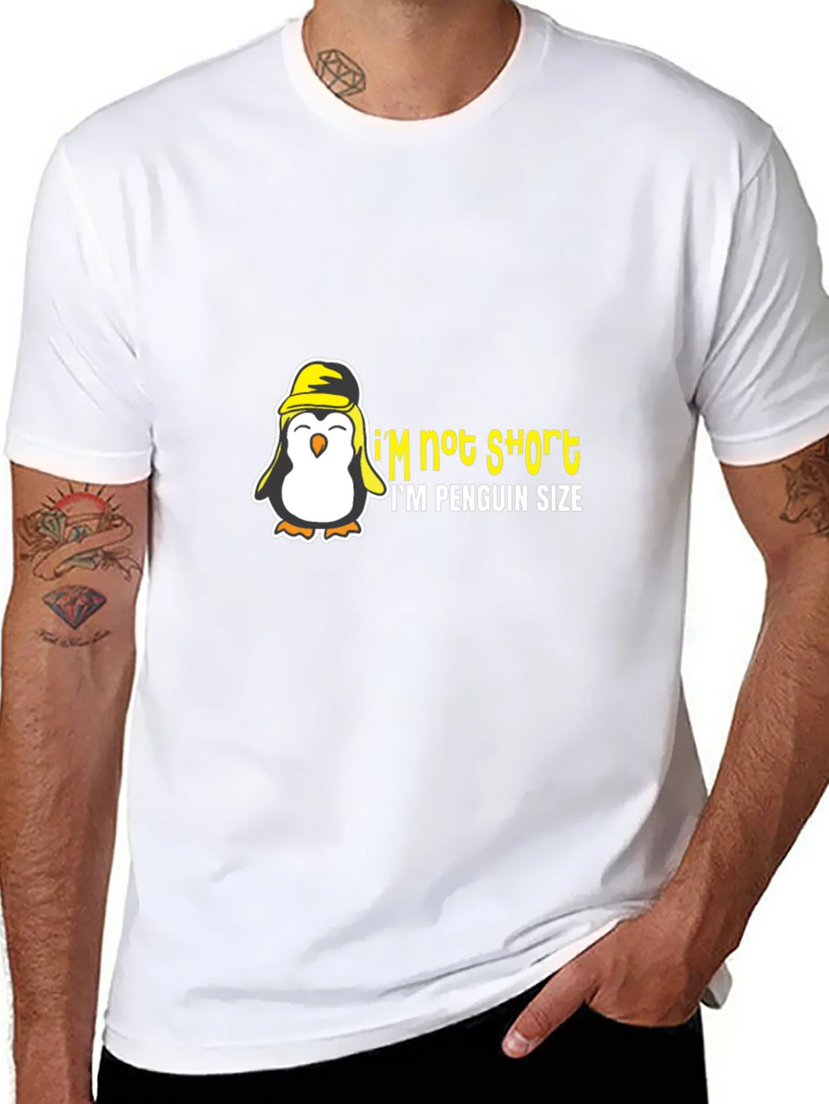 Penguin Size Humor Graphic T-Shirt product image 10