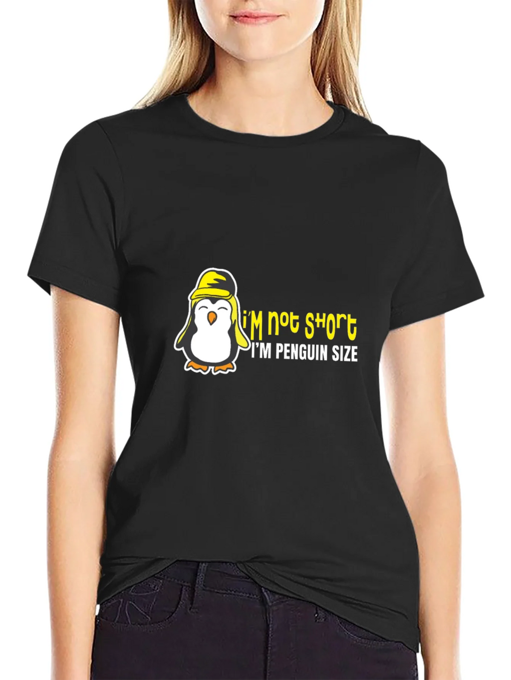 Penguin Size Humor Graphic T-Shirt product image 5