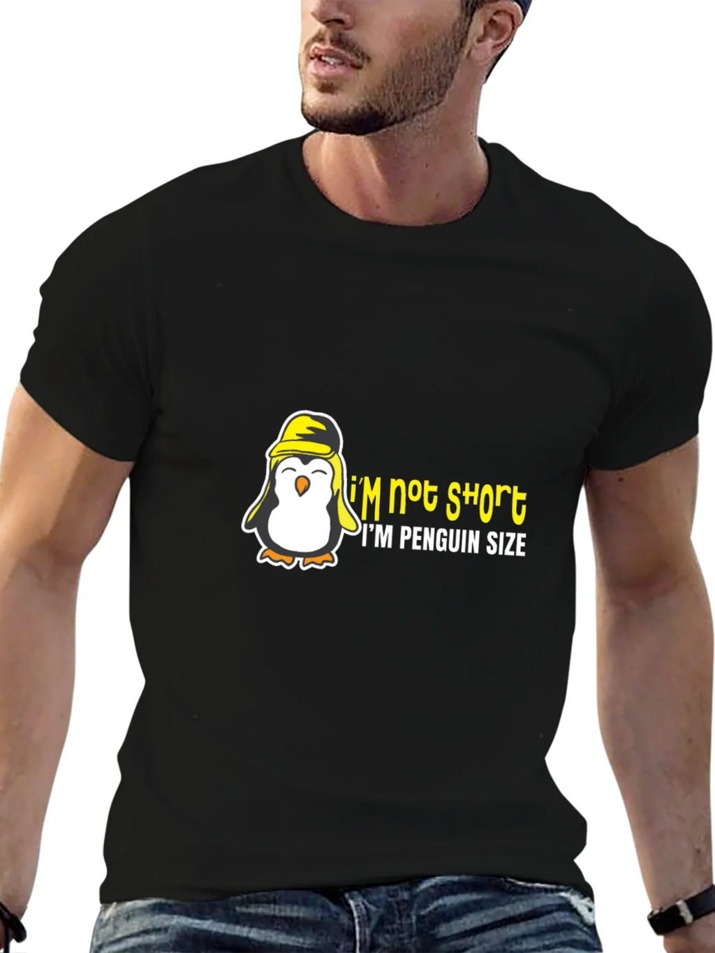 Penguin Size Humor Graphic T-Shirt product image 9