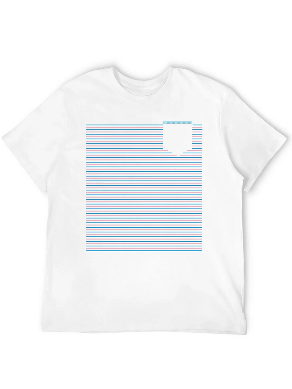 Retro Striped Pocket Tee - Classic Style product image 3