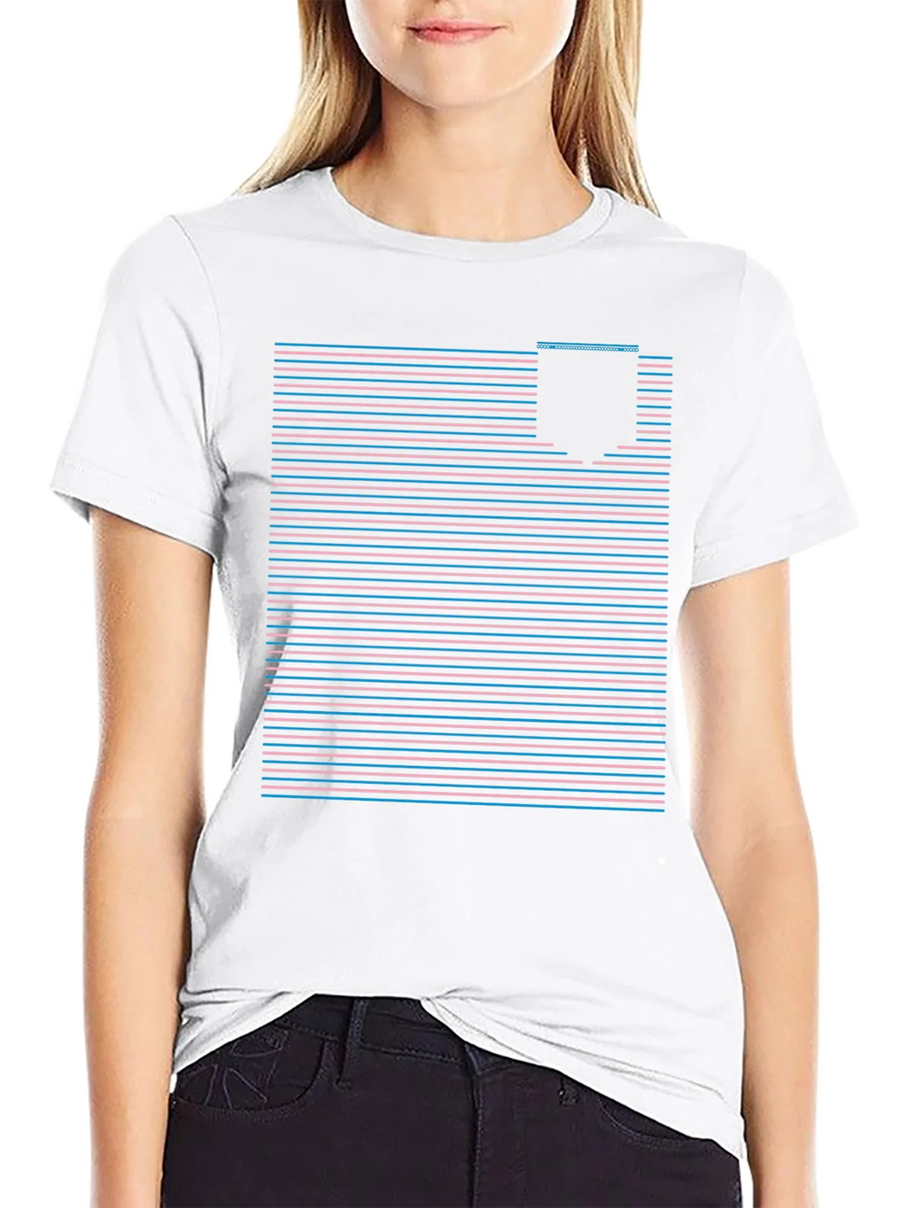 Retro Striped Pocket Tee - Classic Style product image 11