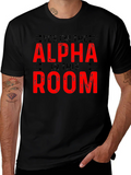 Alpha in The Room Graphic Tee - Black Cotton T-Shirt product image 1