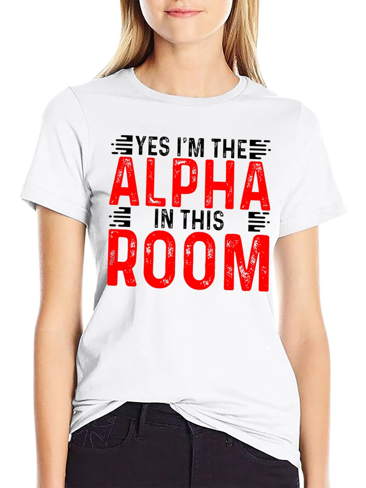 Alpha in The Room Graphic Tee - Black Cotton T-Shirt product image 11