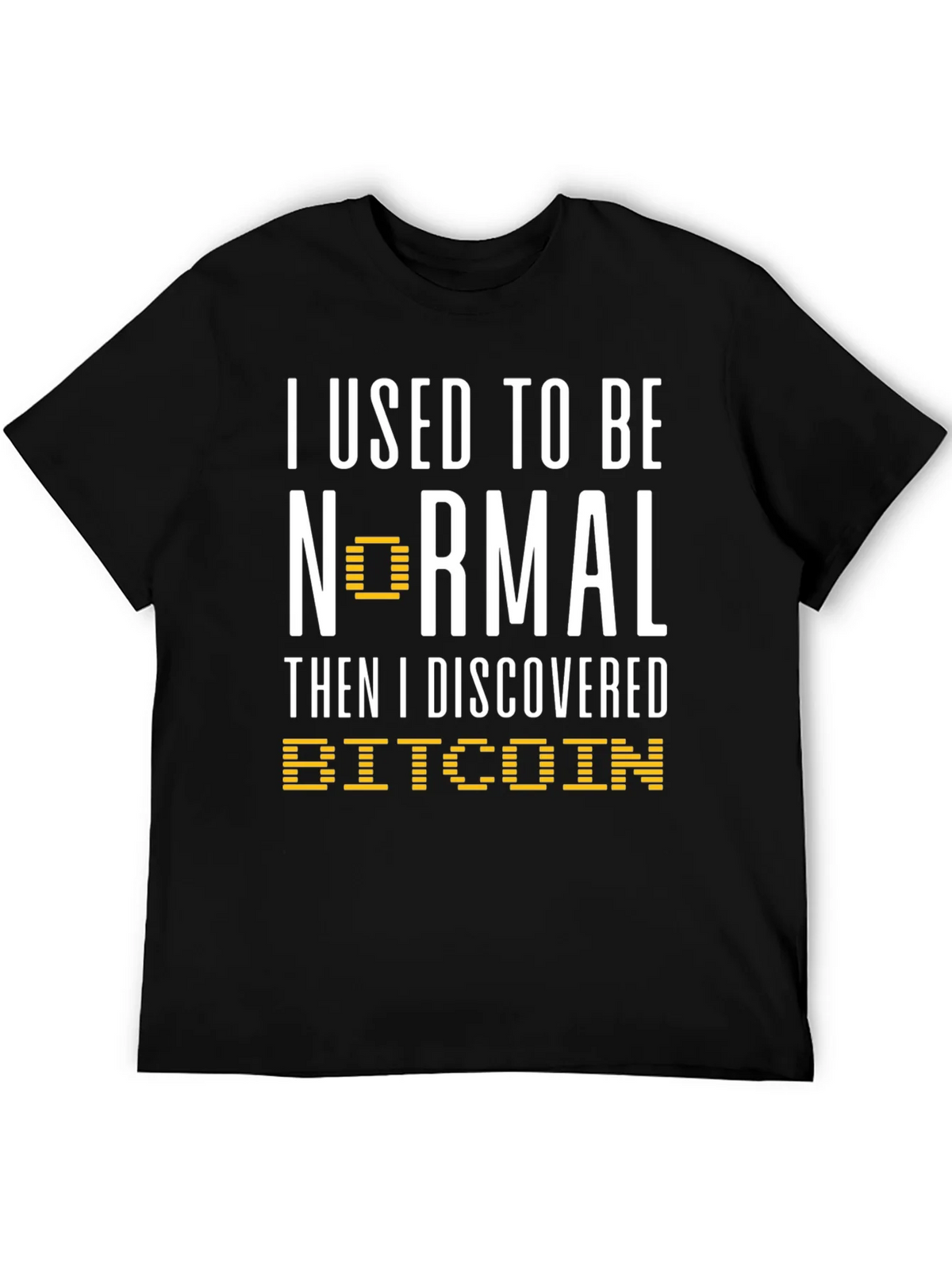 Bitcoin T-Shirt - I Used To Be Normal Cryptocurrency Tee product image 1