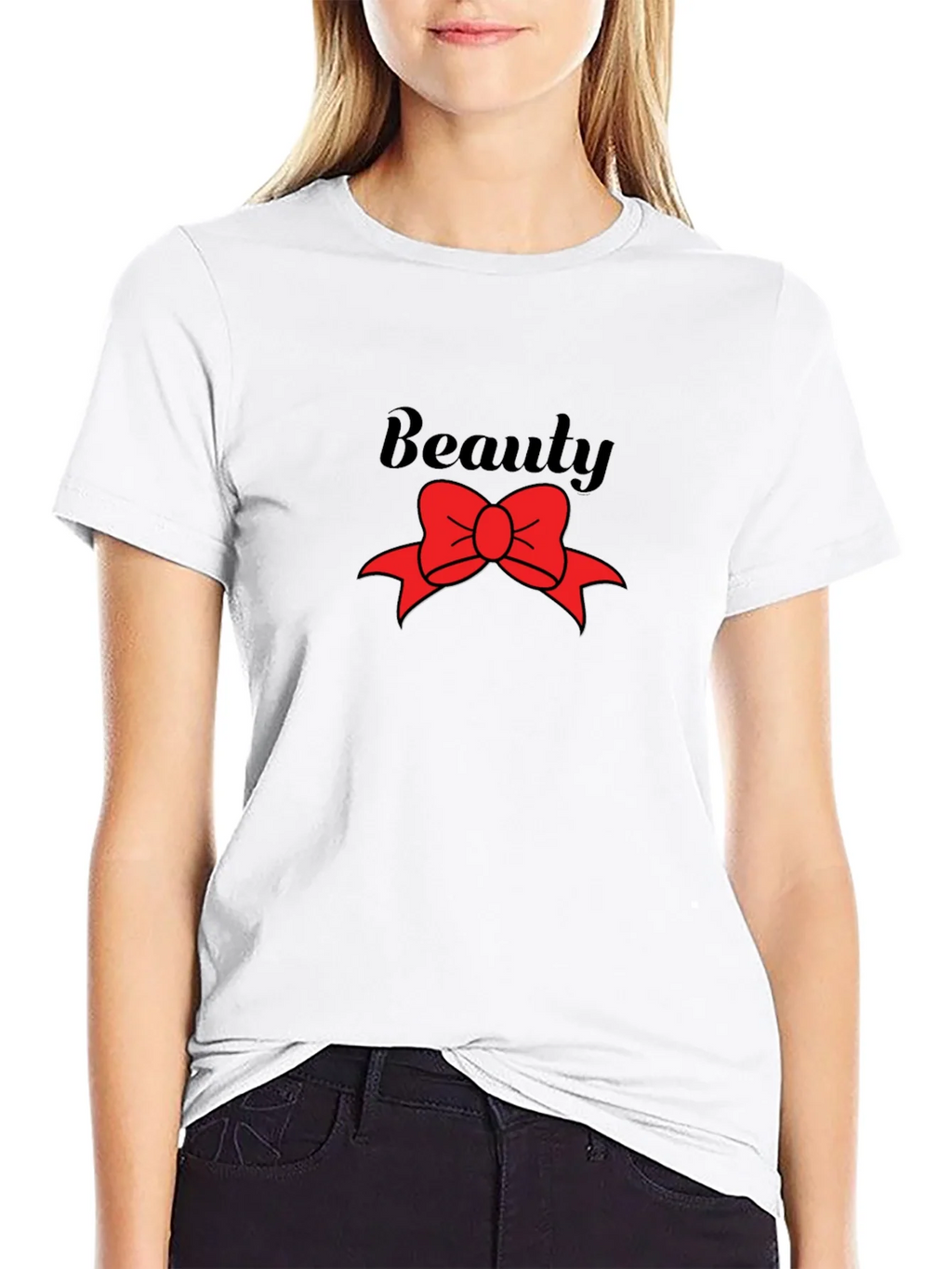 Beauty Red Bow Graphic T-Shirt product image 11