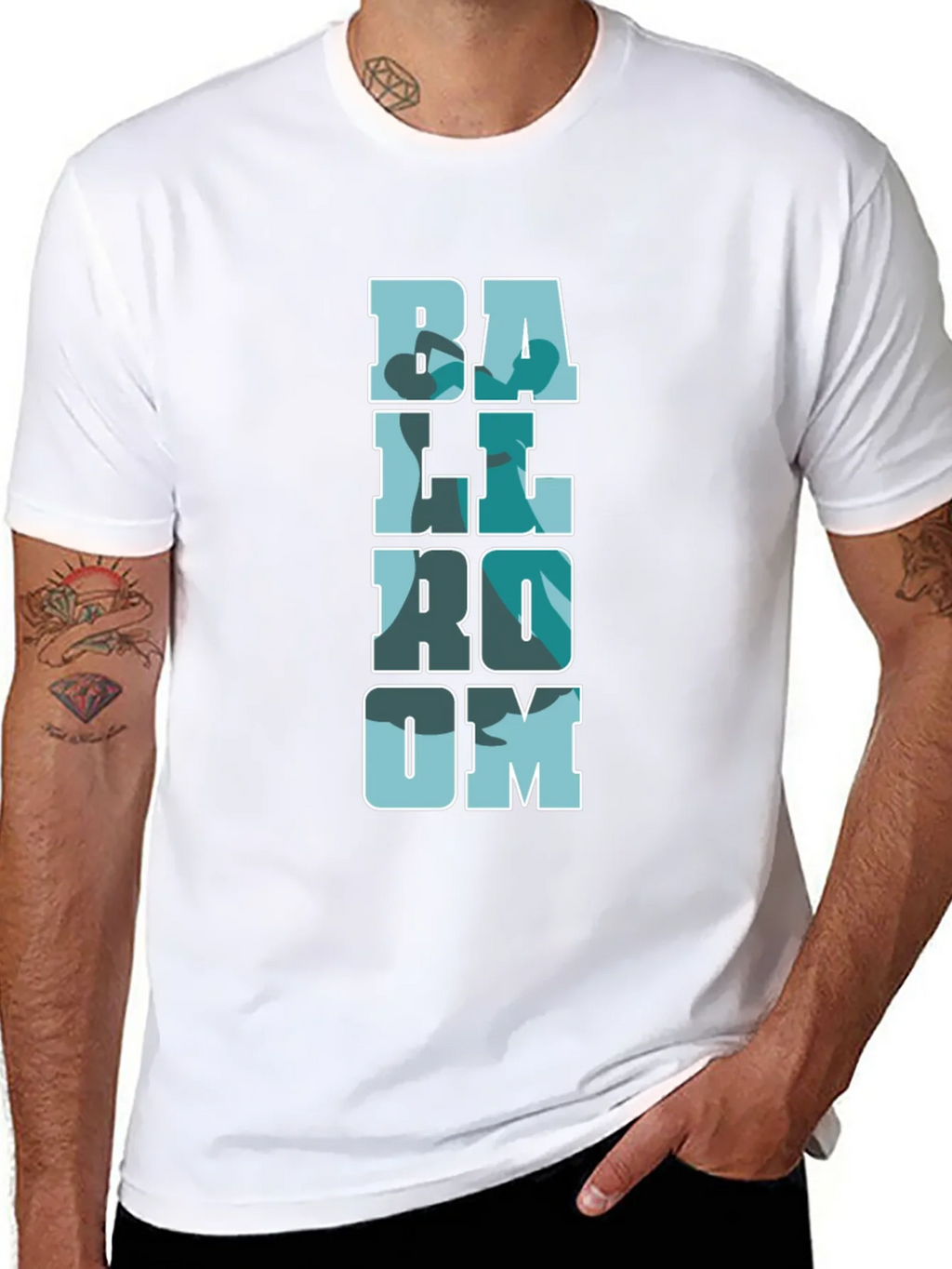 Ballroom Camo Print Black T-Shirt product image 10