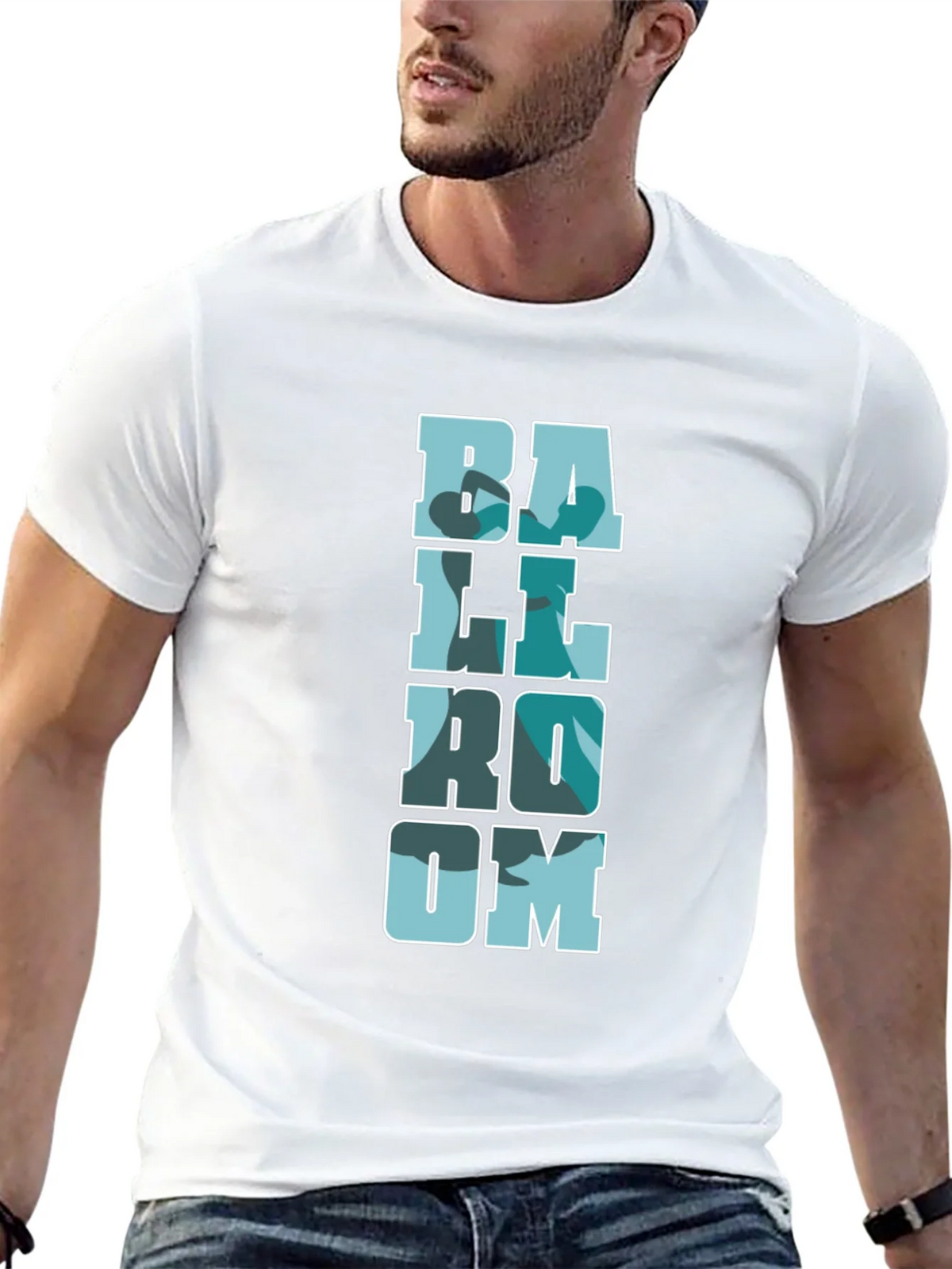 Ballroom Camo Print Black T-Shirt product image 4