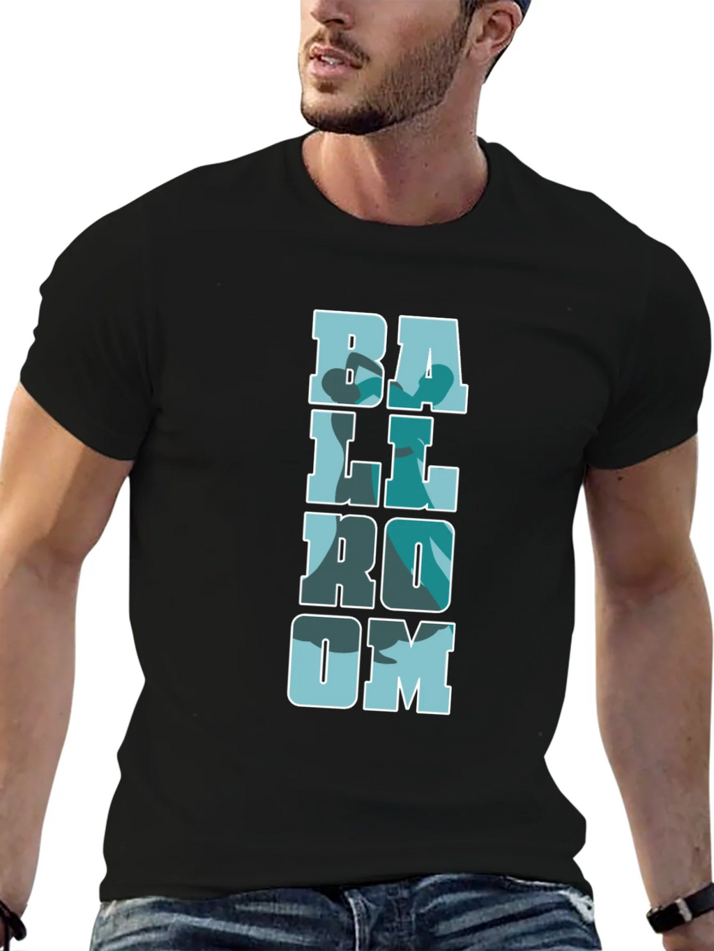Ballroom Camo Print Black T-Shirt product image 9