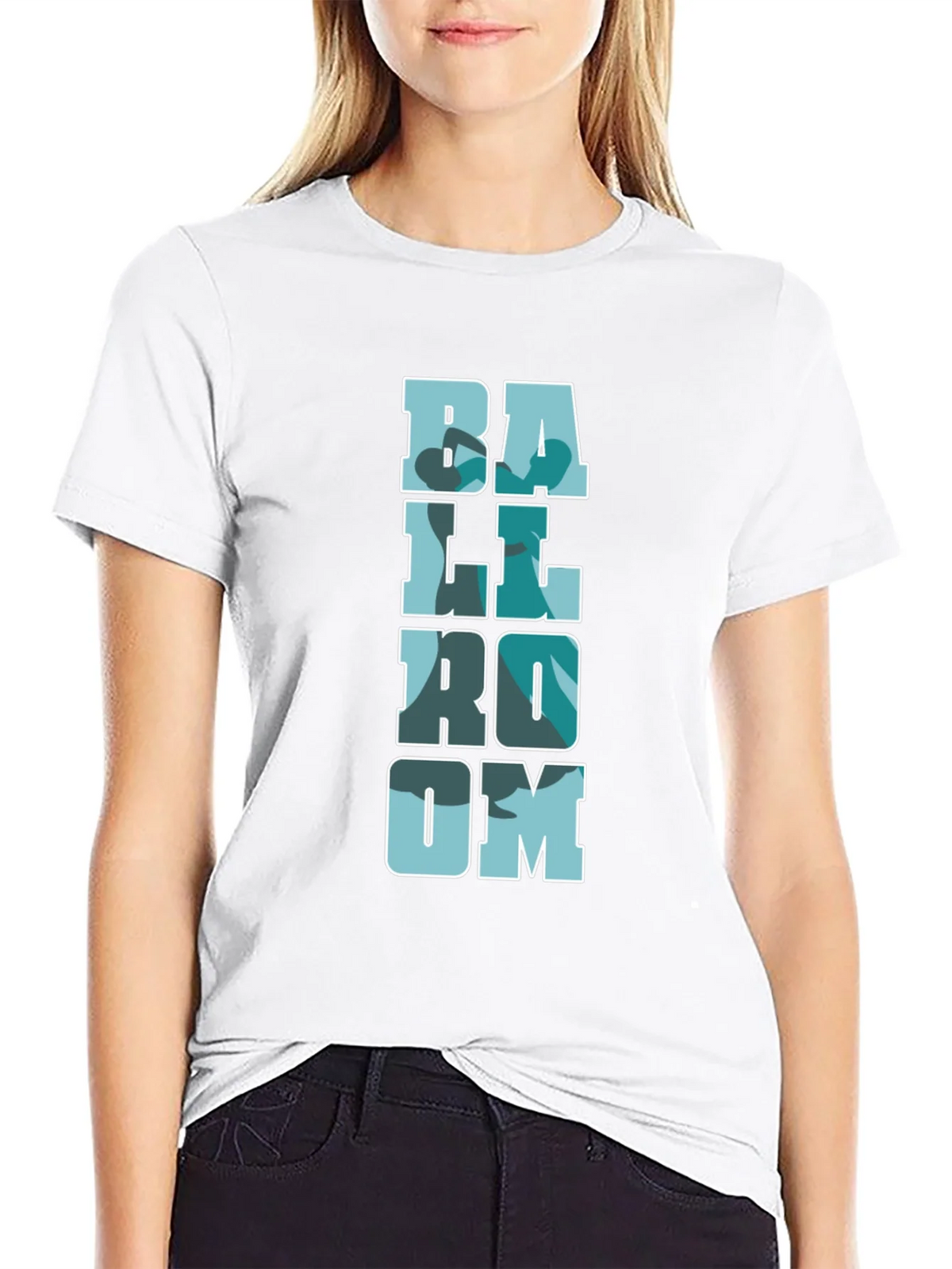 Ballroom Camo Print Black T-Shirt product image 11