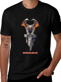 Stone Gargoyle Graphic Tee - Classic Gamer Style product image 1