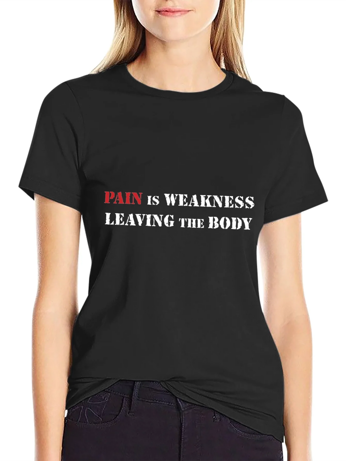 Pain is Weakness Graphic Tee product image 5