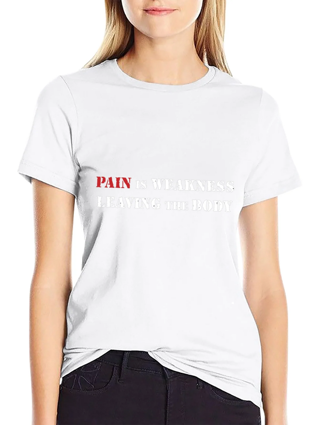 Pain is Weakness Graphic Tee product image 11