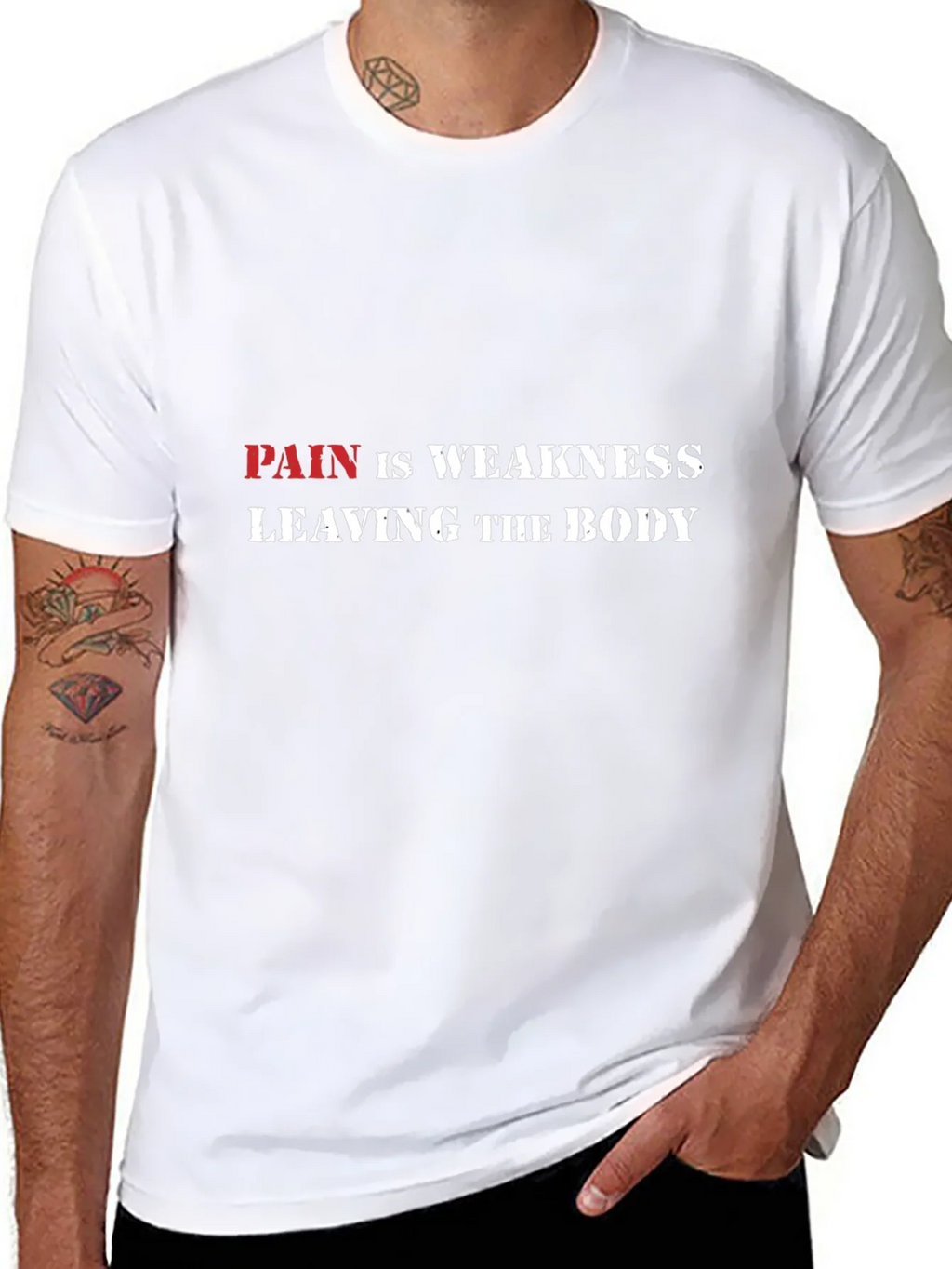 Pain is Weakness Graphic Tee product image 10