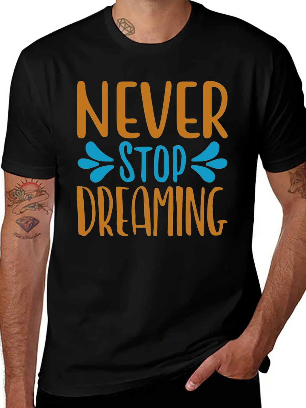 Never Stop Dreaming T-Shirt - Inspiring Graphic Tee product image 1