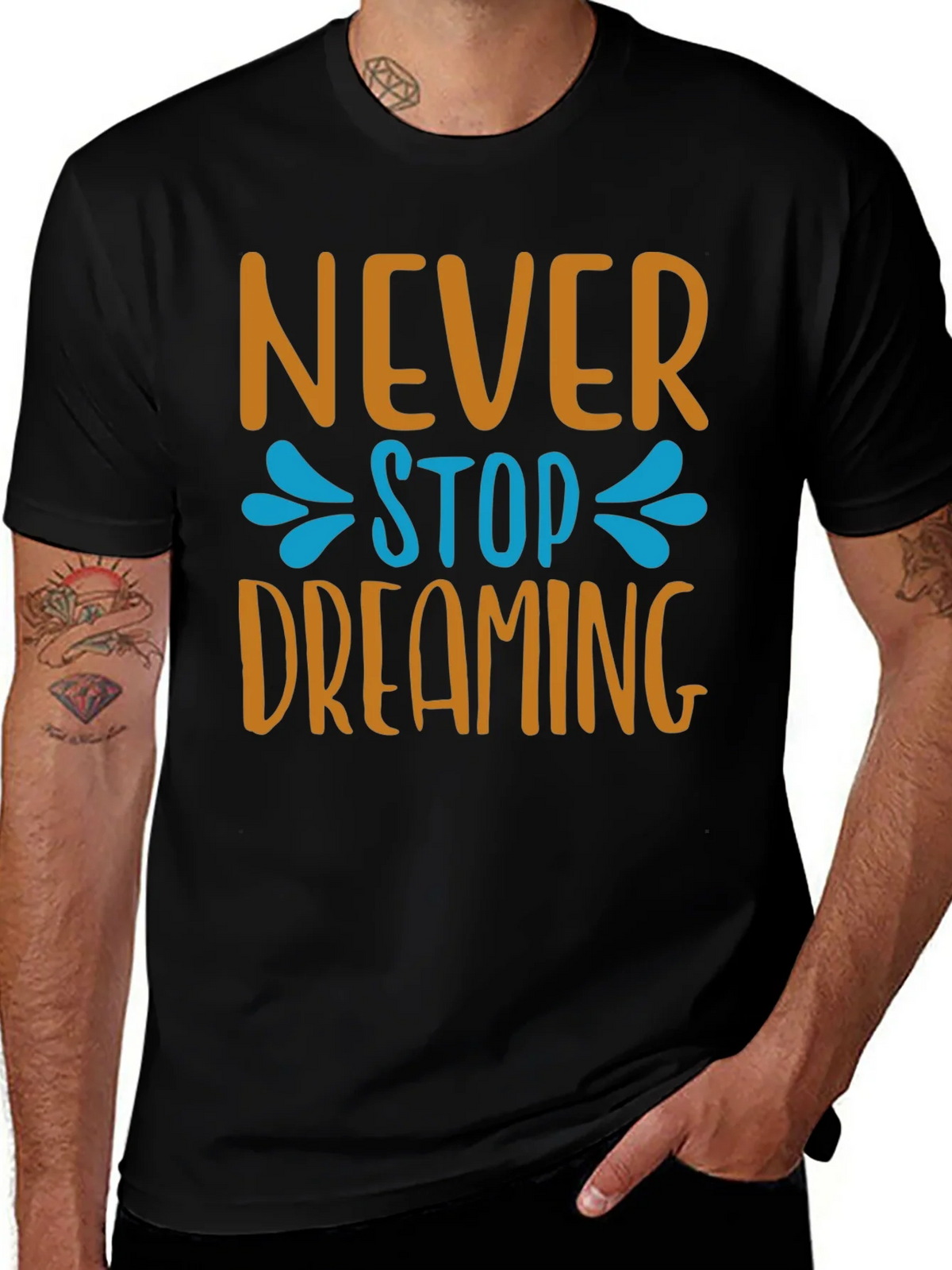 Never Stop Dreaming T-Shirt - Inspiring Graphic Tee product image 1