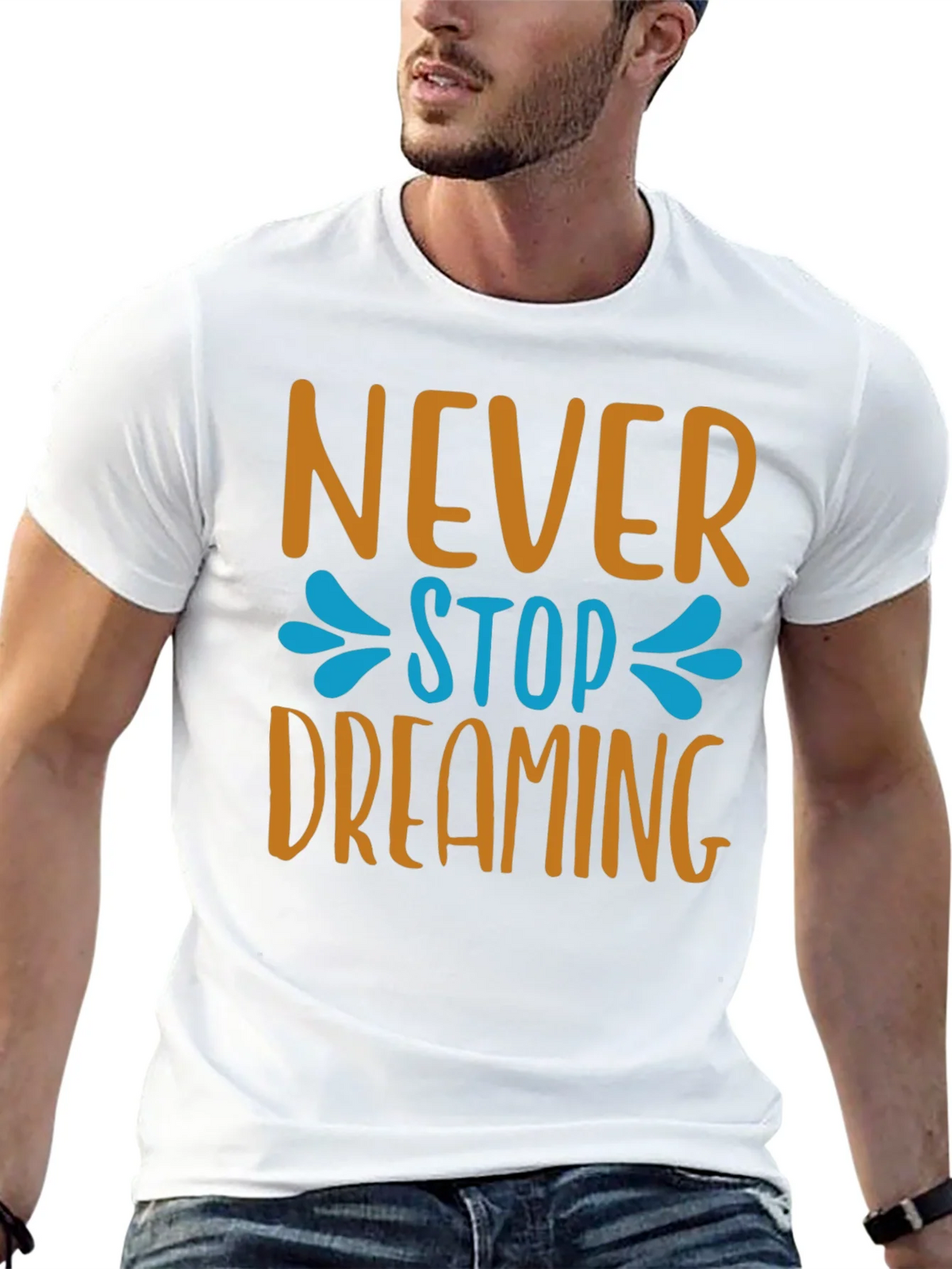 Never Stop Dreaming T-Shirt - Inspiring Graphic Tee product image 4