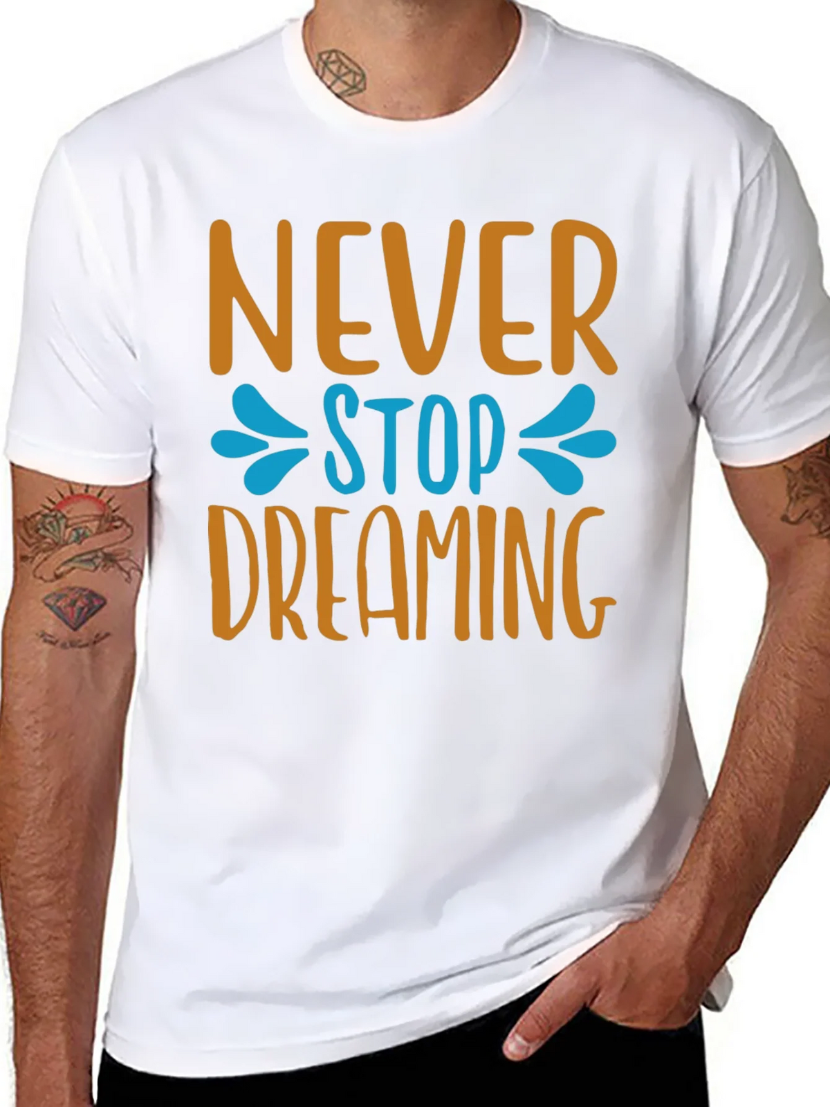 Never Stop Dreaming T-Shirt - Inspiring Graphic Tee product image 10