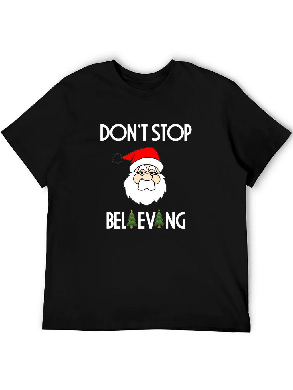 Dont Stop Believing Santa Graphic Tee product image 2