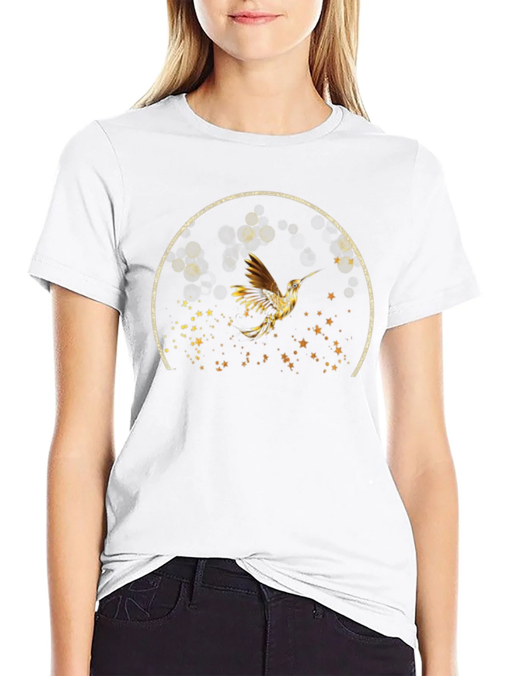 Hummingbird Graphic Tee - Stylish Black T-Shirt product image 11