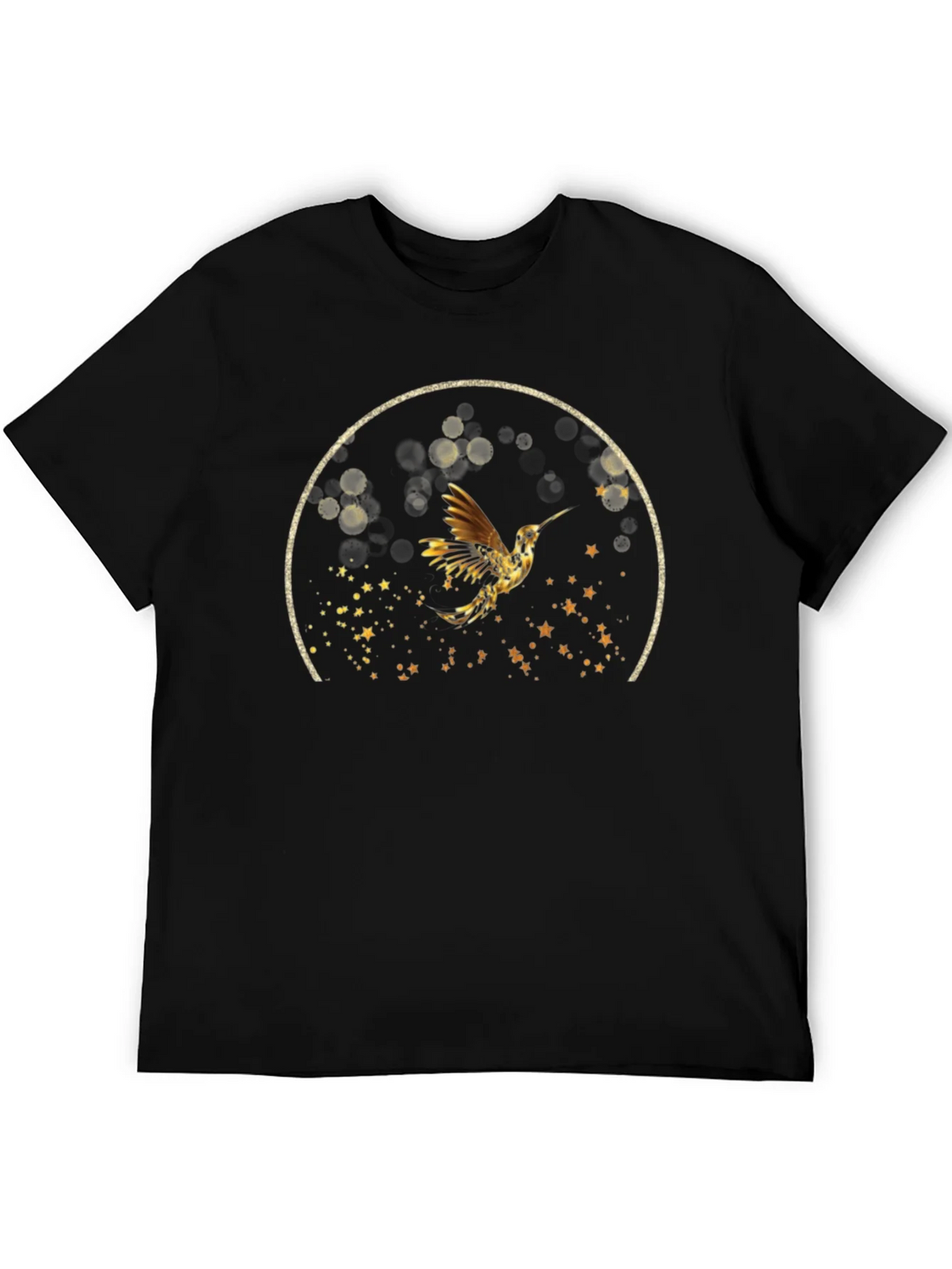 Hummingbird Graphic Tee - Stylish Black T-Shirt product image 8