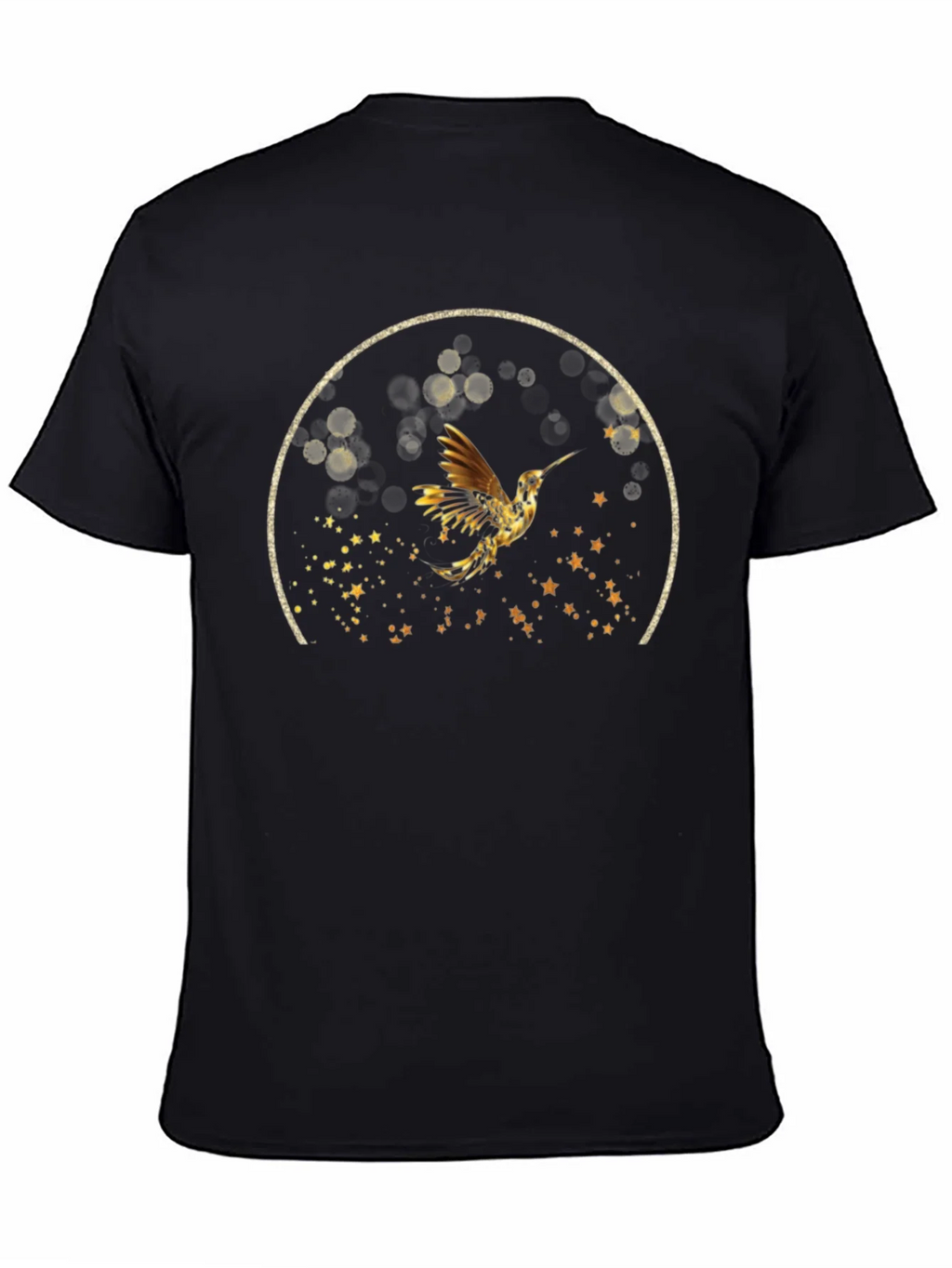 Hummingbird Graphic Tee - Stylish Black T-Shirt product image 7
