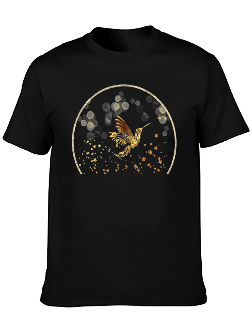 Hummingbird Graphic Tee - Stylish Black T-Shirt product image 6