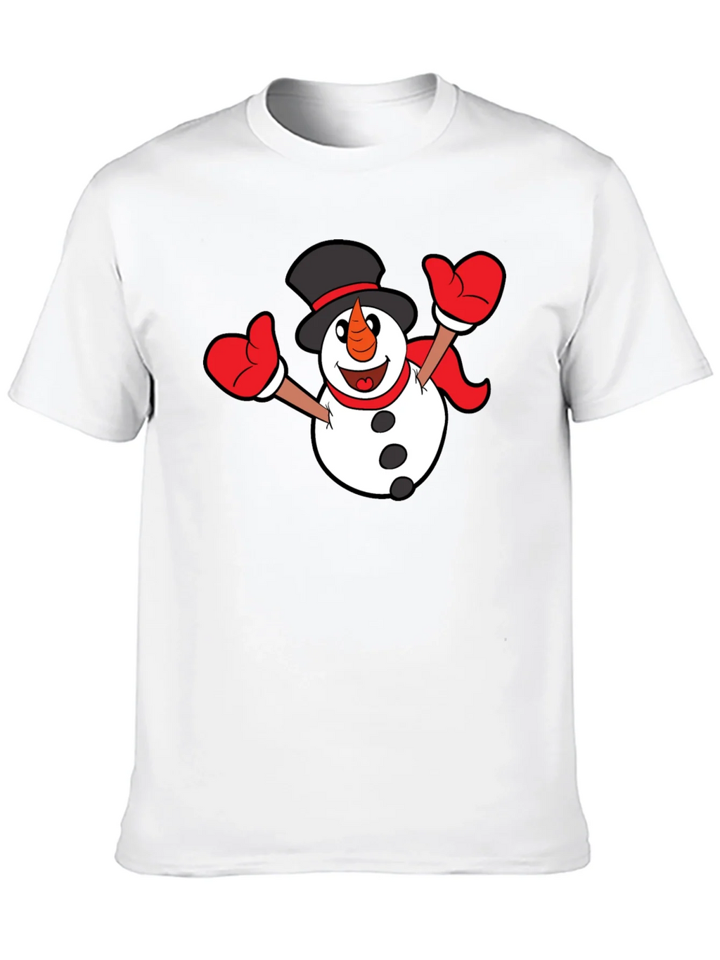 Festive Snowman Graphic T-Shirt - Black product image 11