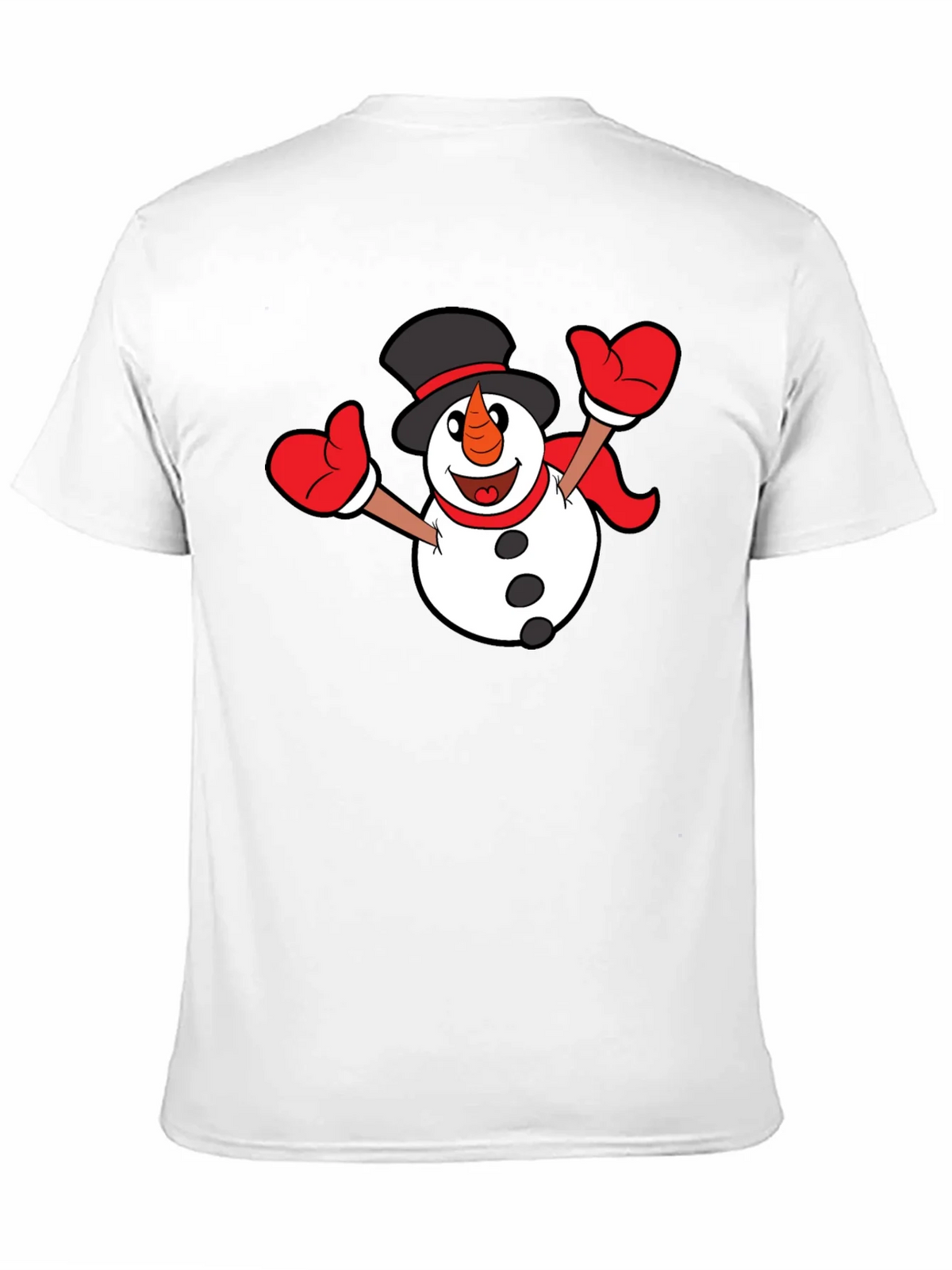 Festive Snowman Graphic T-Shirt - Black product image 2