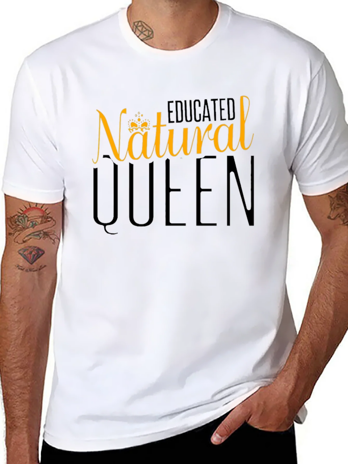 Natural Queen Graphic Tee - Black product image 10